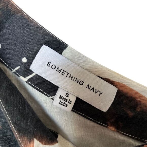 Upcycled - Something Navy Floral One Shoulder Dress - Picture 6 of 10